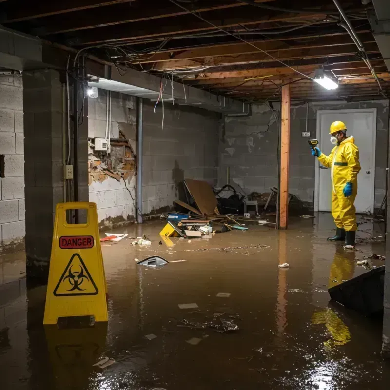 Flooded Basement Electrical Hazard in Vergennes, VT Property